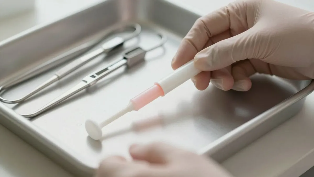 Bastão hormonal em embalagem clínica
